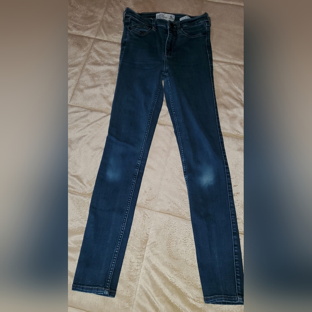 Abercrombie & Fitch Dark Blue Super Skinny Jeans Womens Size 0s W25 L29
